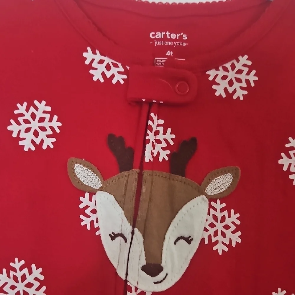 Carter's Red Fox and Snowflake Kids Footie